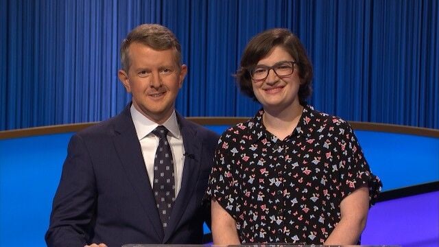 Megan Burr and Ken Jennings